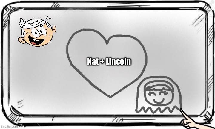 Bathroom Mirror Art | Nat + Lincoln | image tagged in the loud house,lincoln loud,deviantart,nickelodeon,romantic,love story | made w/ Imgflip meme maker