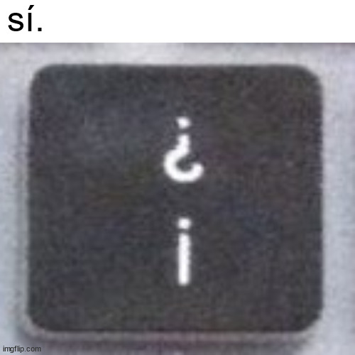 sí. | made w/ Imgflip meme maker