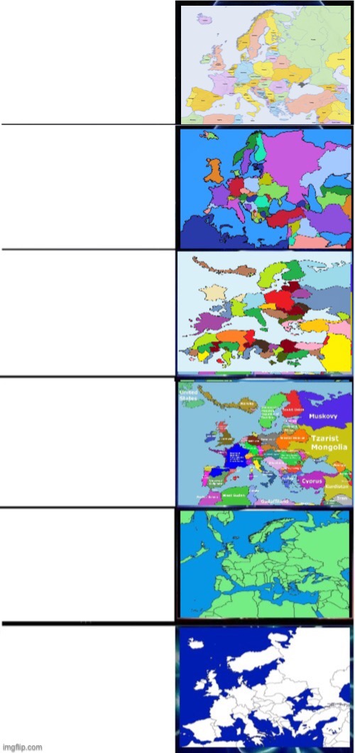 Comparison 6 Ohio Europe Maps Blank Meme Template