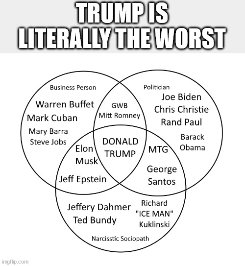 Vote for the least awful person. | TRUMP IS LITERALLY THE WORST | made w/ Imgflip meme maker