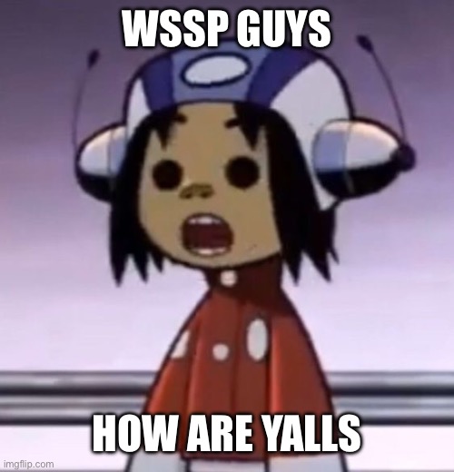 :O | WSSP GUYS; HOW ARE YALLS | image tagged in o | made w/ Imgflip meme maker