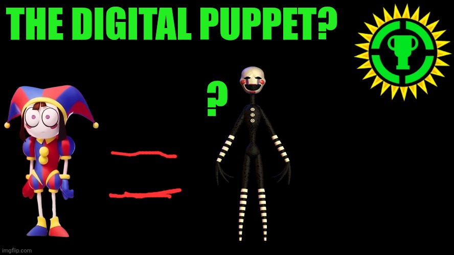 Game Theory Thumbnail | THE DIGITAL PUPPET? ? | image tagged in game theory thumbnail | made w/ Imgflip meme maker