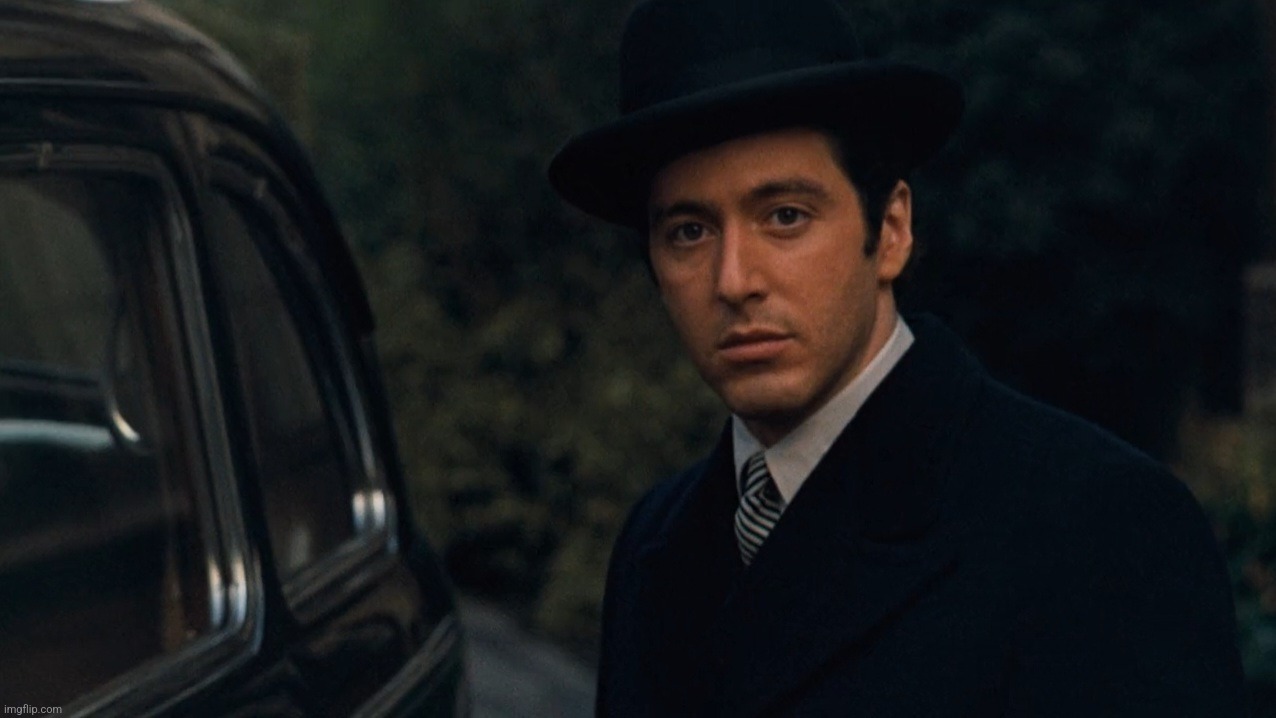 Just finished watching The Godfather, great movie. | made w/ Imgflip meme maker