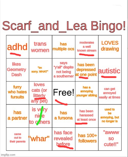 green is depends who it is | image tagged in scarf_and_lea bingo | made w/ Imgflip meme maker