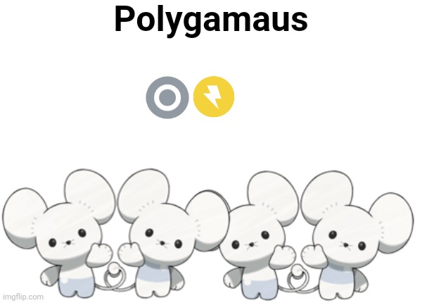 Remake #8 | Polygamaus | image tagged in maushold custom template | made w/ Imgflip meme maker