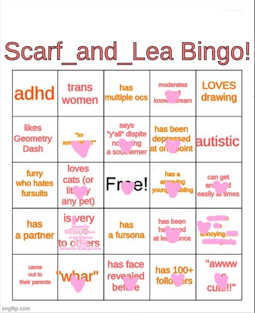 eppeepee | whether im very nice to others or not is based on their perception of me not mine | image tagged in scarf_and_lea bingo | made w/ Imgflip meme maker
