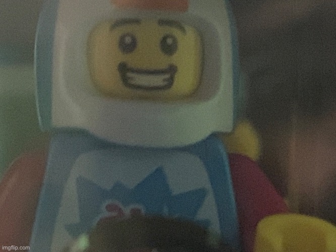 WHY THE HEK DOES MY LEGO GUY HAVE AFTONS SMILE I SMELL LORE | image tagged in how | made w/ Imgflip meme maker