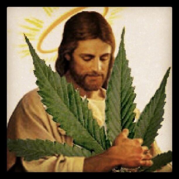 High Quality Weed Jesus Blank Meme Template