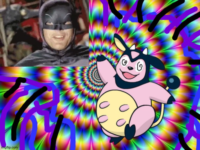 Miltank on LSD | image tagged in lsd | made w/ Imgflip meme maker