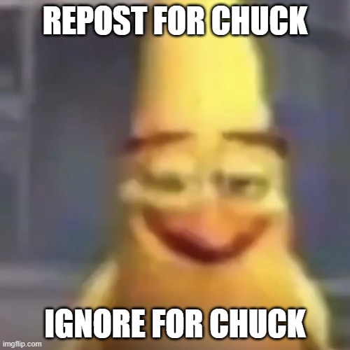 ultimate chuckpost | REPOST FOR CHUCK; IGNORE FOR CHUCK | image tagged in chuck smug,funny memes,dank memes | made w/ Imgflip meme maker