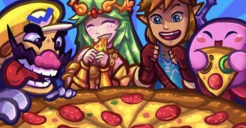 nintendo pizza Blank Meme Template
