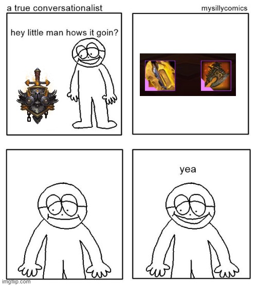 How’s it going little man | image tagged in how s it going little man | made w/ Imgflip meme maker