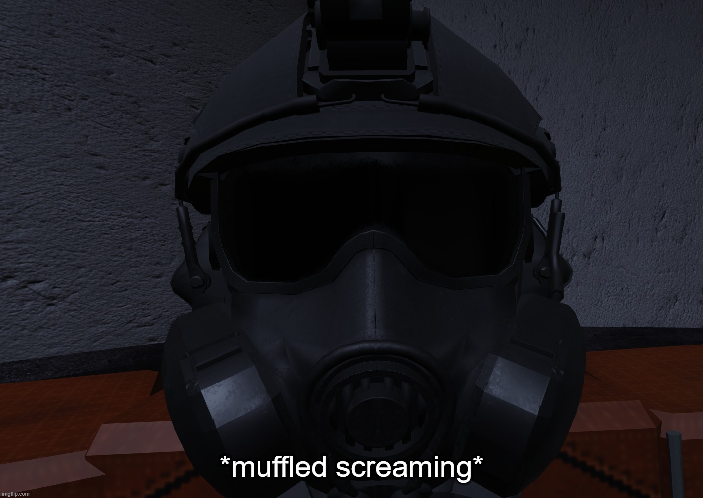 i am devolving into insanity (I have to deal with the worst gun for the next 2 ranks) | *muffled screaming* | made w/ Imgflip meme maker