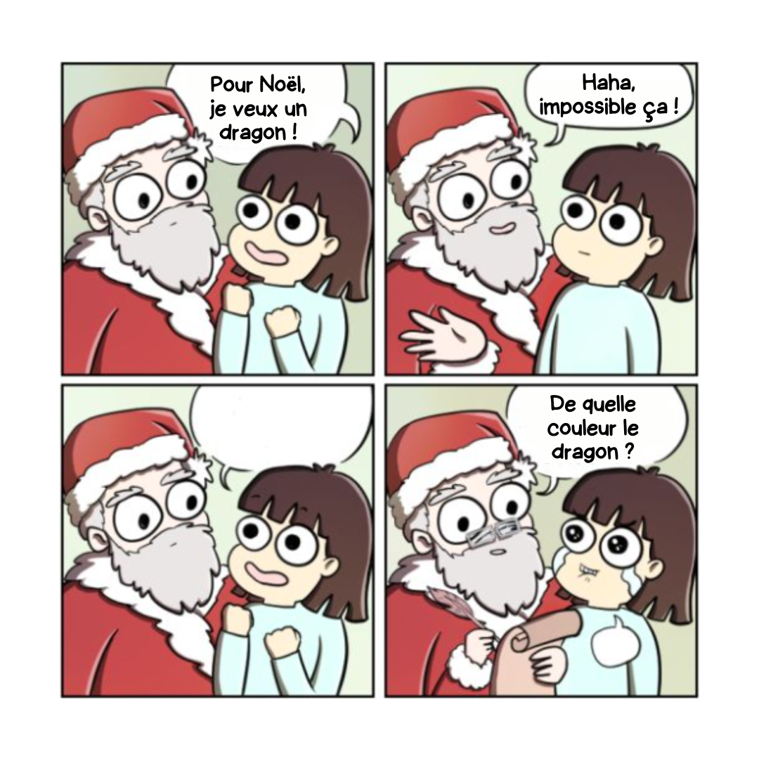 High Quality La liste au Père Noël Blank Meme Template