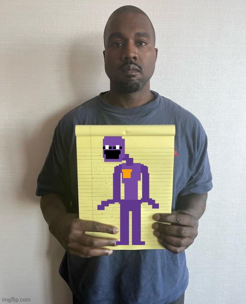Dave my love | image tagged in kanye with a note block,dave miller,fnaf | made w/ Imgflip meme maker
