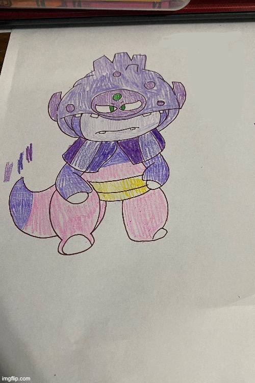 Best drawing I’ve made so far! (Imma k- it’s so bad) | image tagged in galar slowking drawn by ash irl | made w/ Imgflip meme maker