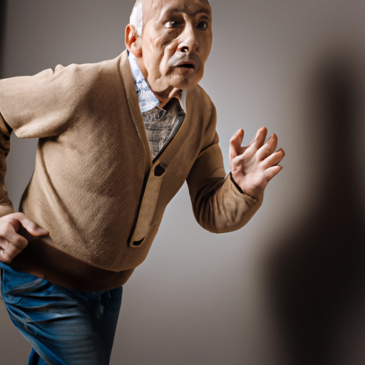 High Quality scared man running away Blank Meme Template