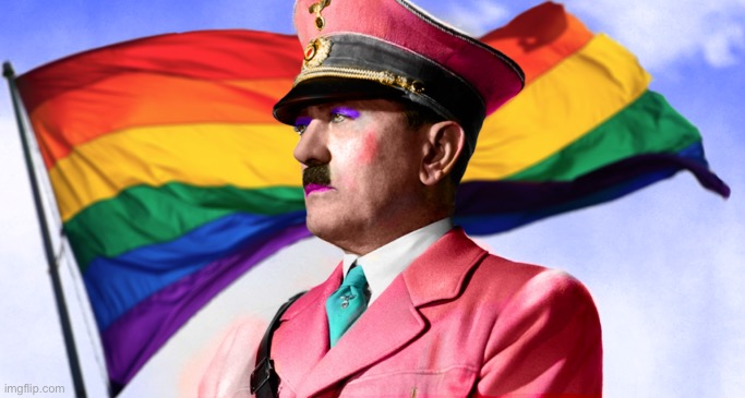 Gay Hitler LGBTQ+ volsrock JPP Nazi | image tagged in gay hitler lgbtq volsrock jpp nazi | made w/ Imgflip meme maker