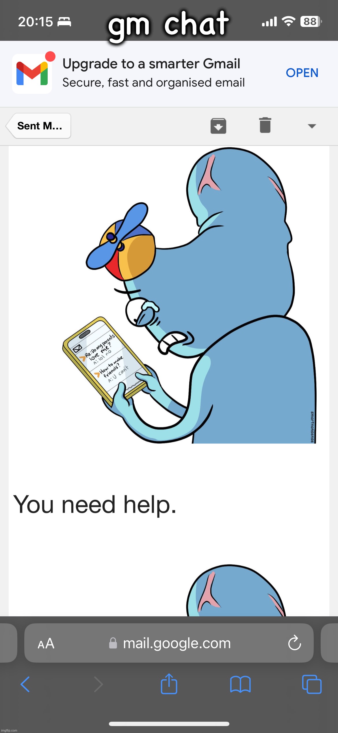 durd how to make friends | gm chat | image tagged in durd how to make friends | made w/ Imgflip meme maker
