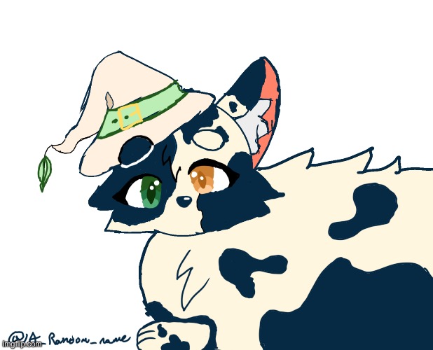 Cat in witch hat for @inadequate06 | image tagged in request,art,cat | made w/ Imgflip meme maker