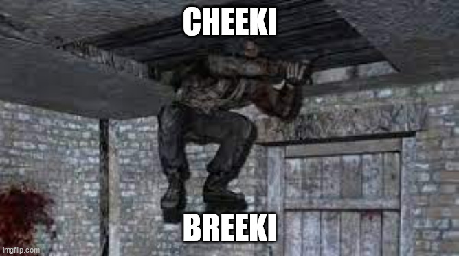 Cheeki breeki | CHEEKI; BREEKI | image tagged in slavic lives matter | made w/ Imgflip meme maker