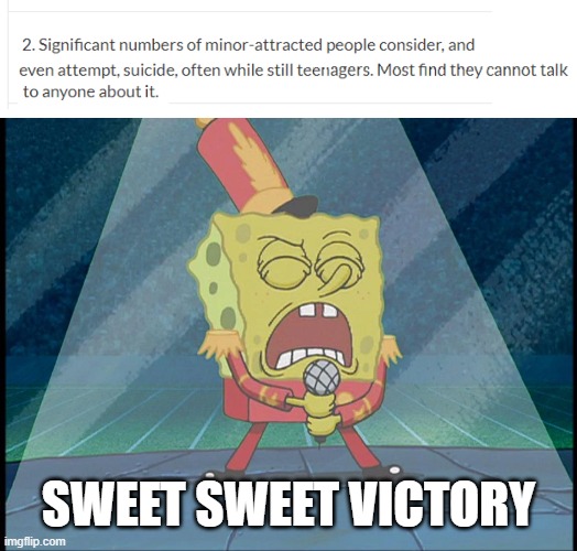 I don't care if they were born like that, they're still going to gas chambers like it's 1933-1945 | SWEET SWEET VICTORY | image tagged in spongebob singing sweet victory,memes | made w/ Imgflip meme maker
