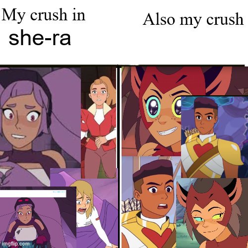 opposite crushes | she-ra | image tagged in opposite crushes | made w/ Imgflip meme maker