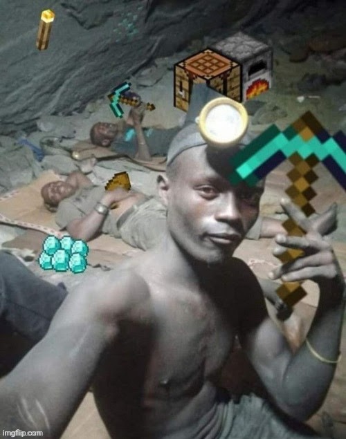 Me and the boys mining for water but found diamonds instead: | made w/ Imgflip meme maker