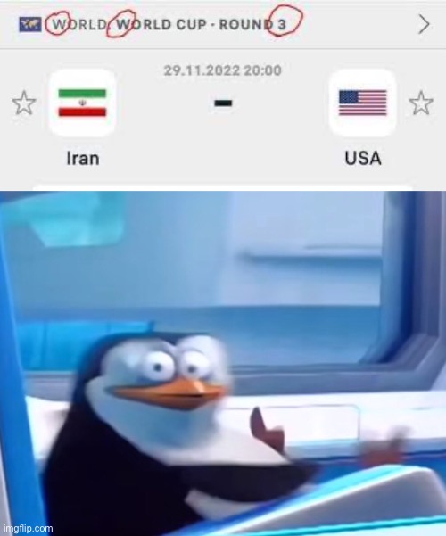 image tagged in iran,usa,world cup,ww3 | made w/ Imgflip meme maker