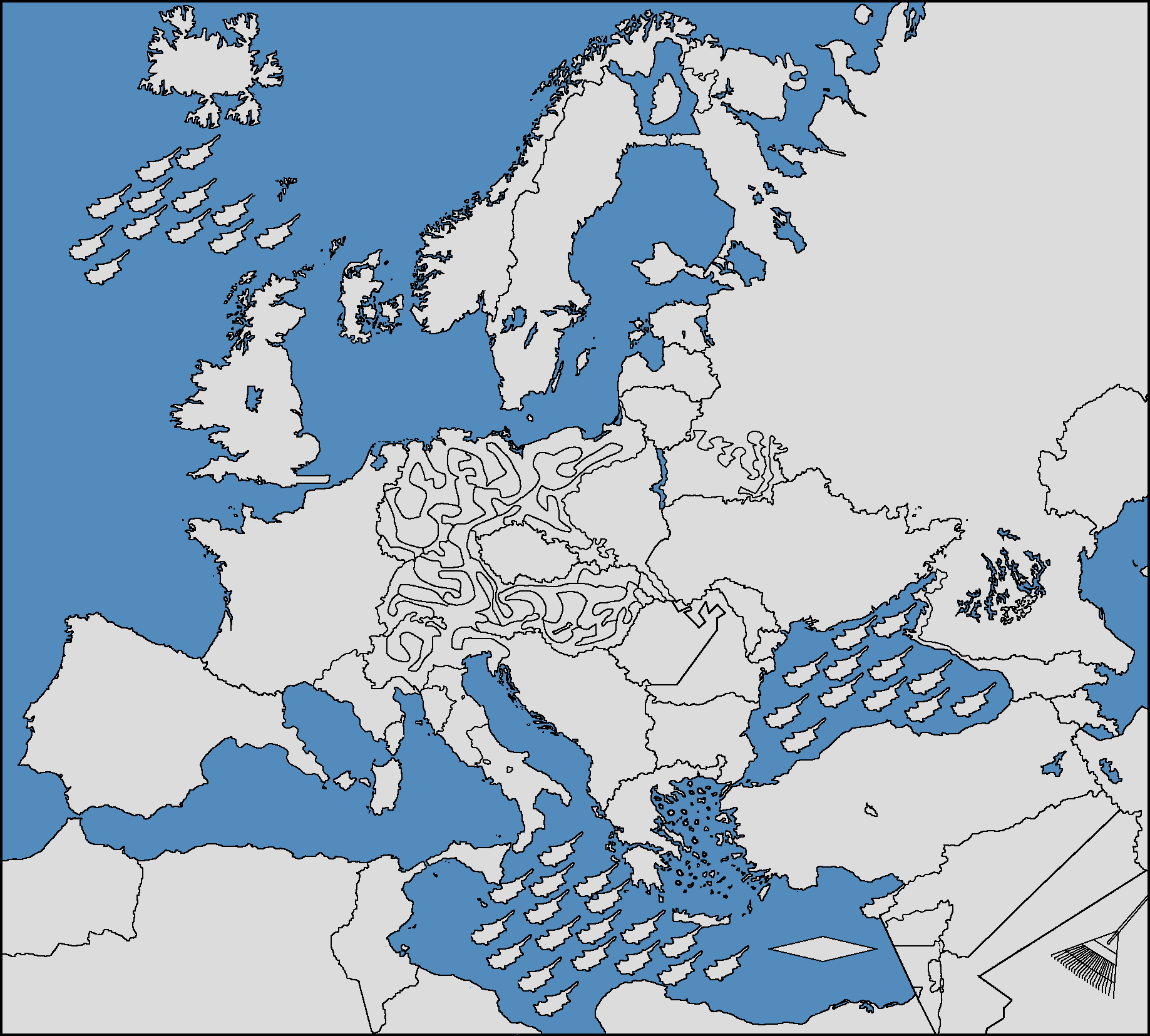 High Quality Europe Map In Ohio ☠️☠️☠️☠️☠️☠️ Blank Meme Template