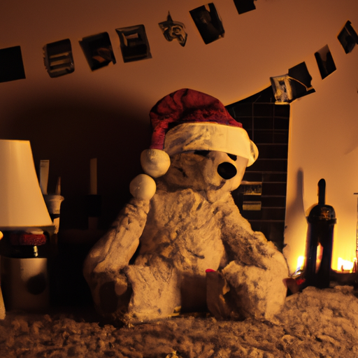 creepy teddy christmas Blank Meme Template