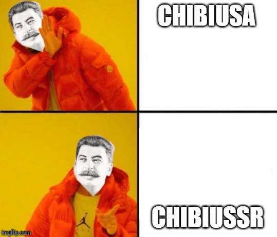 the communism joke on chibiusa is now funny | CHIBIUSA; CHIBIUSSR | image tagged in stalin hotline,memes,communism | made w/ Imgflip meme maker