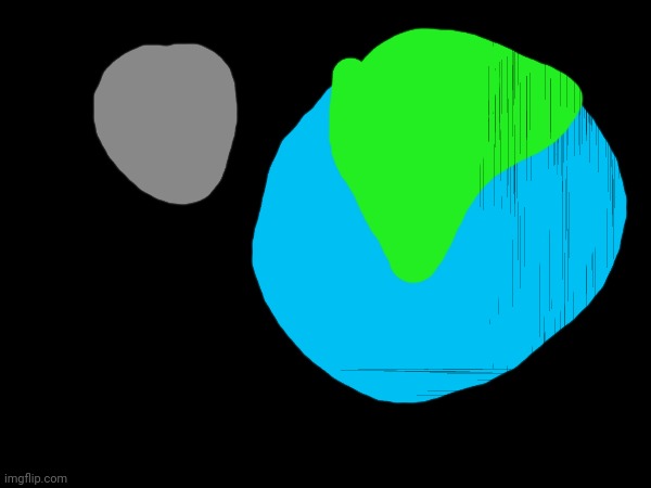 All the lands split, Its trying to be earth-like planet | made w/ Imgflip meme maker