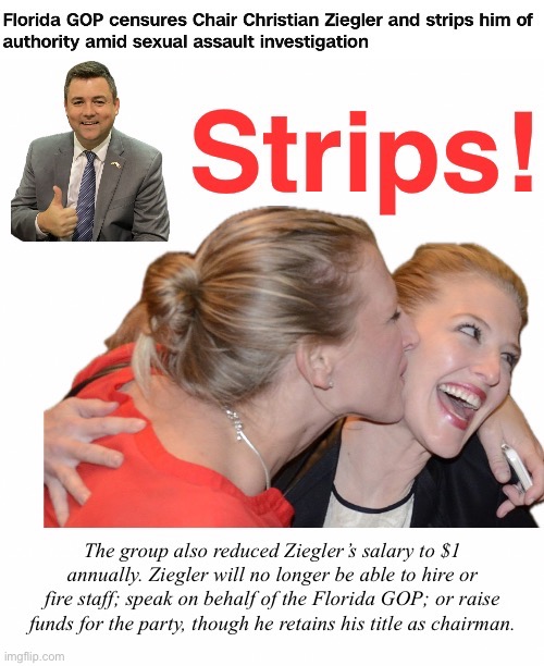 Strips | image tagged in conservative hypocrissy,threesome,throuple couple | made w/ Imgflip meme maker