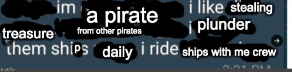 based pirate | made w/ Imgflip meme maker