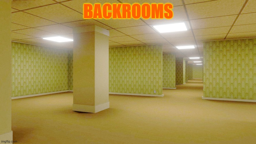 Backrooms | BACKROOMS | image tagged in the backrooms | made w/ Imgflip meme maker