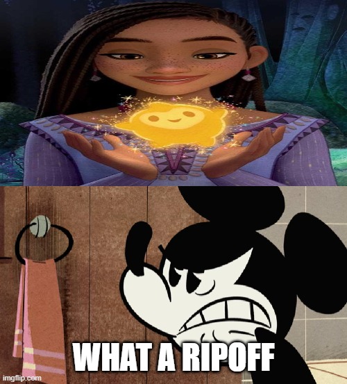 mickey mouse hates asha | WHAT A RIPOFF | image tagged in mickey mouse hates,mickey mouse,disney,ripoff,trash | made w/ Imgflip meme maker