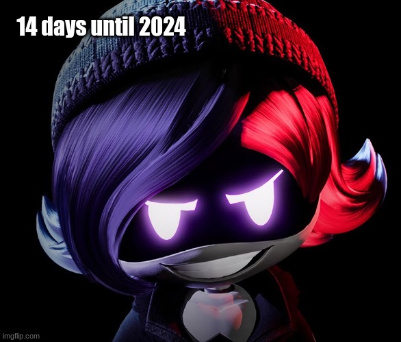 Hell yes >:) | 14 days until 2024 | image tagged in uzi doorman,new years 2024 | made w/ Imgflip meme maker