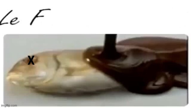 Le Fishe au chocolat | X | image tagged in le fishe au chocolat | made w/ Imgflip meme maker