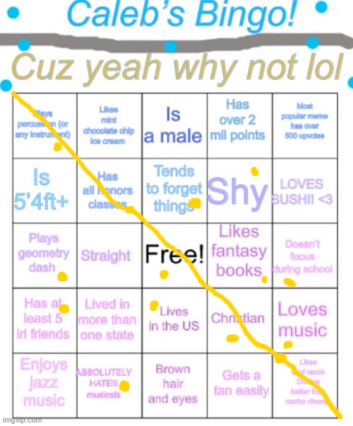 imma do as many bingos as i want lol | image tagged in caleb s bingo | made w/ Imgflip meme maker