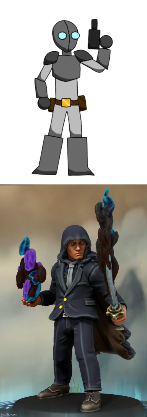 image tagged in the hunter evil-ish edition,the shadowman | made w/ Imgflip meme maker
