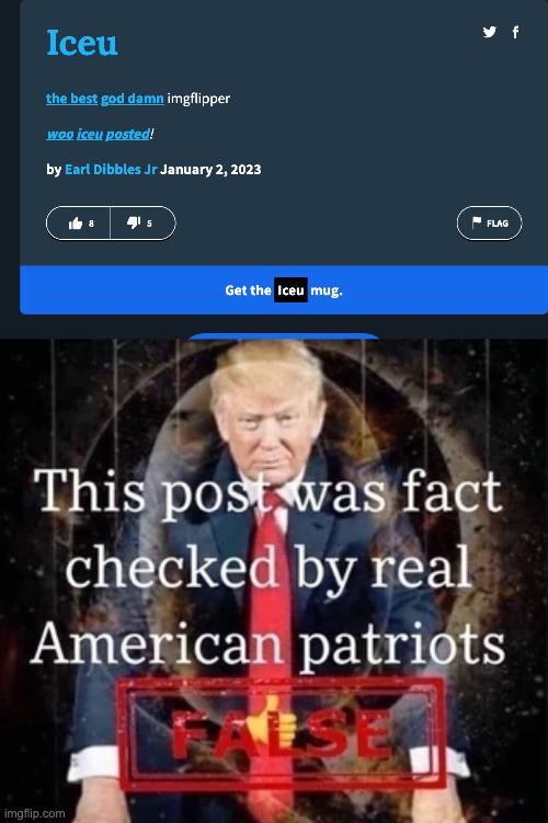 image tagged in this post was fact checked by real american patriots | made w/ Imgflip meme maker