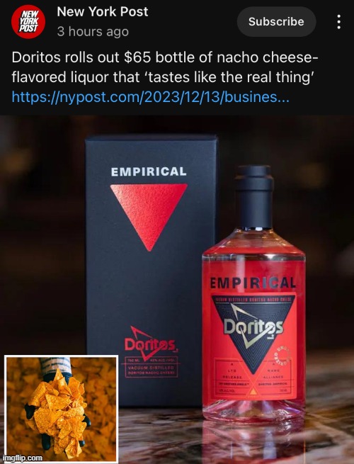 Doritos liquor | made w/ Imgflip meme maker