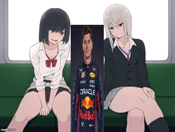 MAX VERSTAPPEN gets all the women | image tagged in anime women on train | made w/ Imgflip meme maker