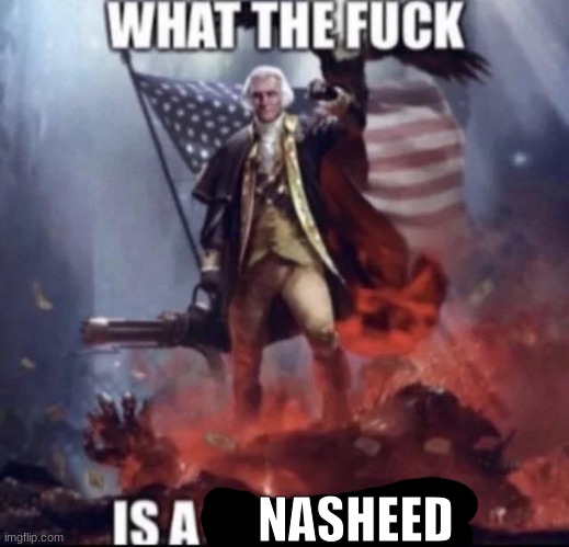 george washington wtf is a blank | NASHEED | image tagged in george washington wtf is a blank | made w/ Imgflip meme maker