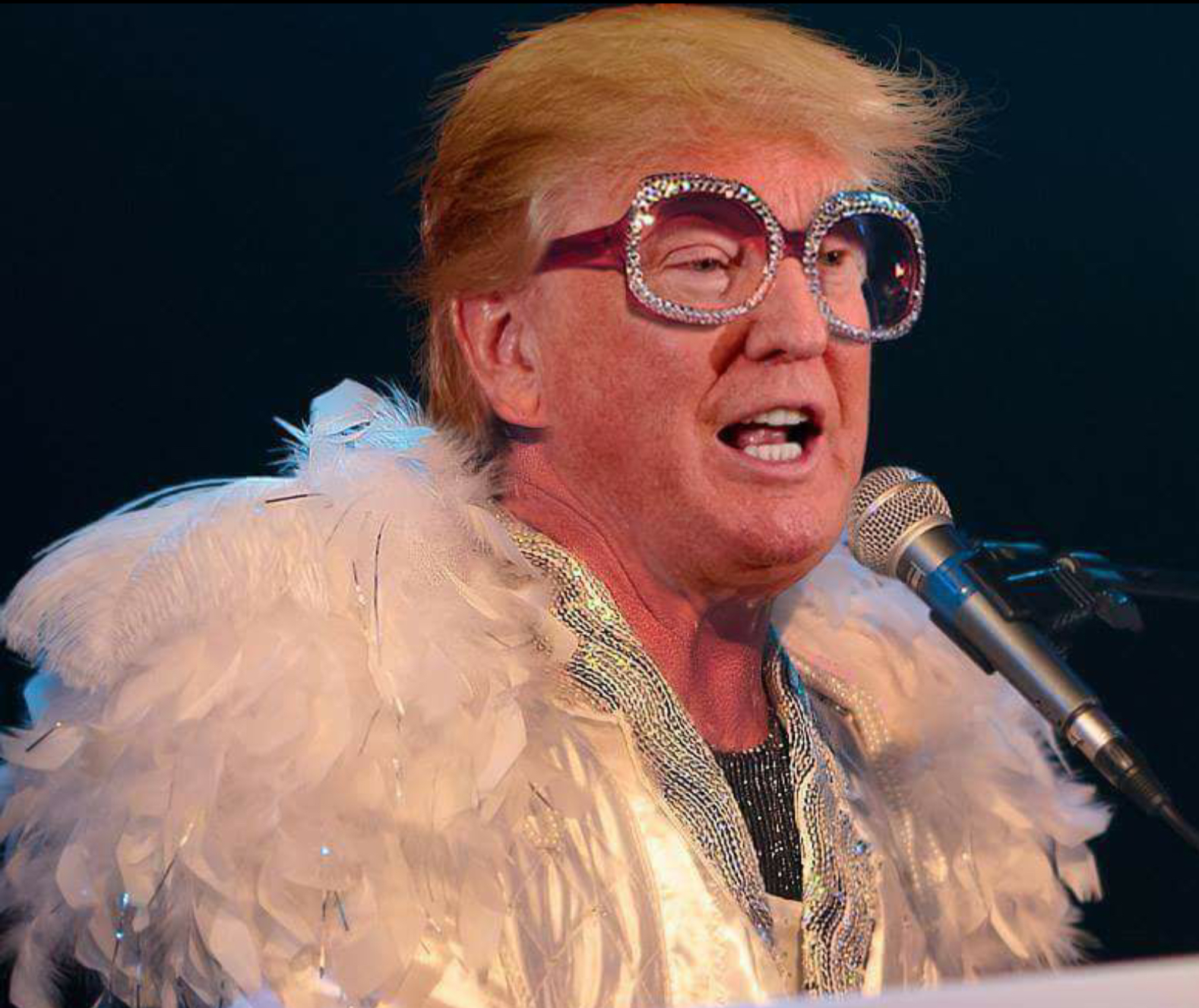 High Quality Elton John Trump Blank Meme Template