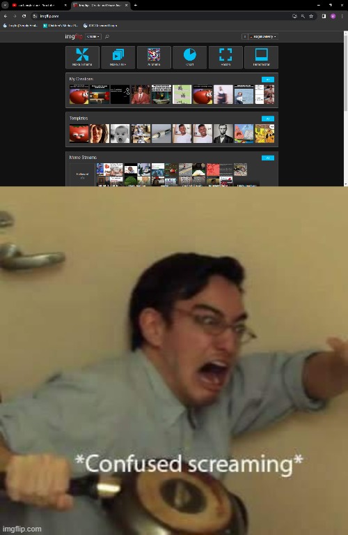 I had to come back to imgflip because this was urgent | image tagged in filthy frank confused scream | made w/ Imgflip meme maker