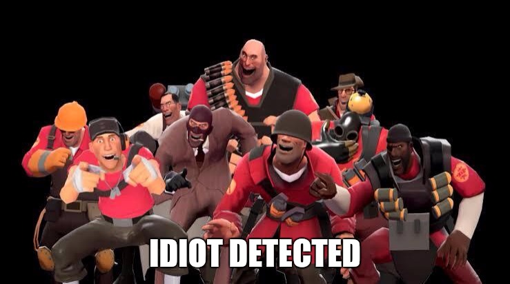 High Quality Idiot Detected Blank Meme Template