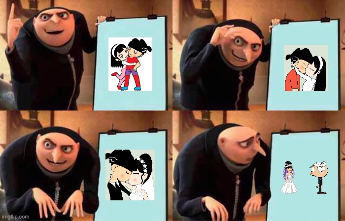 Gru Plans to Get Nat and Lincoln Back Together | image tagged in memes,gru's plan,girlfriend,deviantart,the loud house,lincoln loud | made w/ Imgflip meme maker