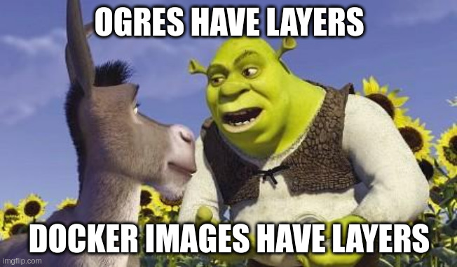 Shrek has layers; Docker has layers